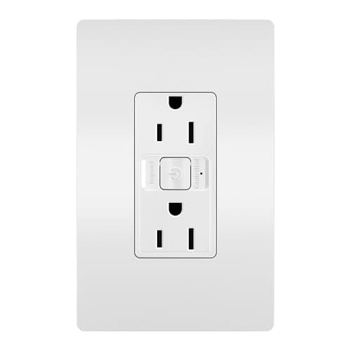 Legrand-Pass & Seymour WWMRR15WH Matter Smart Receptacle main view
