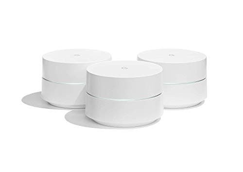 Google WiFi System, 3-Pack - Router Replacement for Whole Home Coverage (NLS-1304-25) (Renewed) main view