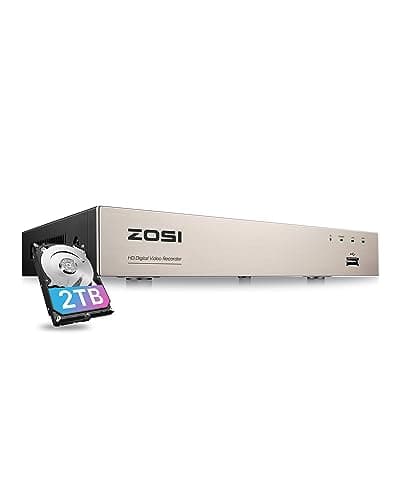 ZOSI H.265+ 8CH 3K Lite 4-in-1 Surveillance DVR Recorders with 2TB HDD main view