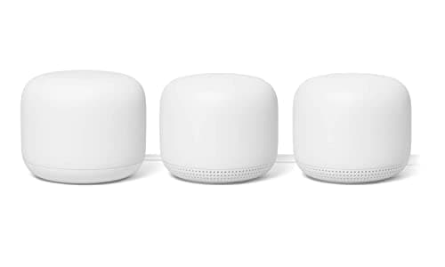 Google Nest WiFi Router 3 Pack ( One Router & Two extenders) 2ndGEneration 4x4 AC2200 Mesh Wi-Fi Routers with 6600 Sq Ft Coverage (Renewed) main view