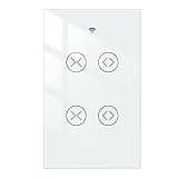 MOES Smart WiFi RF 2 Gang Double Curtain Blind Touch Switch thumbnail 1
