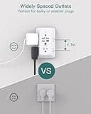 Surge Protector, Multi Plug Outlet Extender with Night Light thumbnail 5
