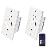 Jinvoo Smart WiFi Outlet Socket with USB 2 AC Individual Control thumbnail 1