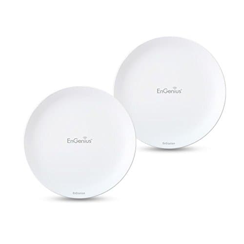 EnGenius Technologies Wi-Fi 5 Outdoor AC867 5GHz Wireless Access Point/Client Bridge, Long Range, PTP/PTMP, Additional 802.3at PoE Port, IP55, 26dBm with 19dBi Directional Antennas (N-EnStationAC Kit) main view
