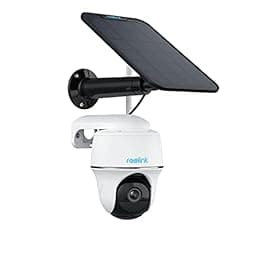 REOLINK Security Camera Wireless Outdoor, Pan Tilt Solar Powered with 2K Night Vision, 2.4/5 GHz Wi-Fi, 2-Way Talk, Works with Alexa/Google Assistant for Home Surveillance, Argus PT + Solar Panel photo