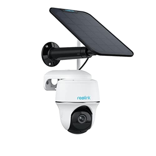 REOLINK Security Camera Wireless Outdoor, Pan Tilt Solar Powered with 2K Night Vision, 2.4/5 GHz Wi-Fi, 2-Way Talk, Works with Alexa/Google Assistant for Home Surveillance, Argus PT + Solar Panel main view
