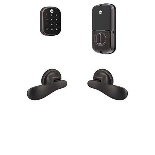 Yale Security B-YRD256-ZW-NV-0BP Yale Assure Lock SL with Z-Wave with Navis Paddle main view