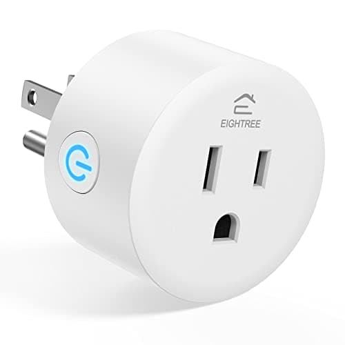 Smart Plugs That Work with Alexa, Smart Life Wi-Fi Outlet Compatible with Alexa, Google Home & Smartthings, Smart Socket with Remote Control & Timer Function, 2.4Ghz WiFi Only (Mini Plug 1 Pack) main view
