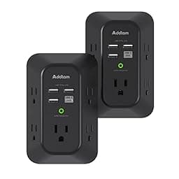 2 Pack USB Wall Charger Surge Protector photo