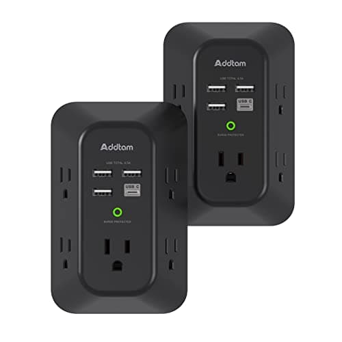 2 Pack USB Wall Charger Surge Protector main view