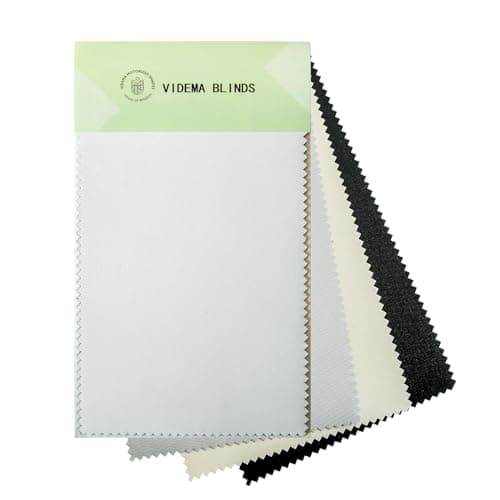 Videma Fabric Swatches 100% Blackout Motorized Roller Shade with Valence Smart Blind main view