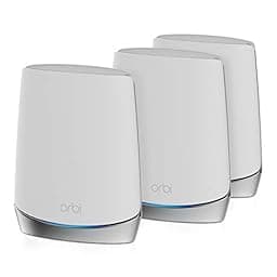 NETGEAR RBK753S-100NAS Orbi Tri-Band WiFi 6 Mesh System Router + 2 Satellites photo