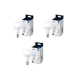 WiZ 100W Eq. (14.5W) A21 Daylight (5000K) LED Smart Bulb - Pack of 3 - 1600 Lumen- E26 - Indoor - Connects to Your Existing Wi-Fi - Control with Voice or App - Activate with Motion - Matter Compatible photo