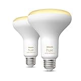 Philips Hue White Ambiance BR30 LED Smart Bulbs (Bluetooth Compatible), 2-Pack thumbnail 2