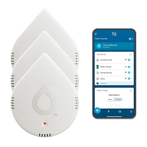 Moen White Flo Smart Water Leak Detector main view