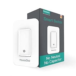 MoesGo WiFi Smart Single Fire Wall Light Switch photo