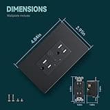 TOPELER 2Pack Smart Power Wall Outlet thumbnail 4
