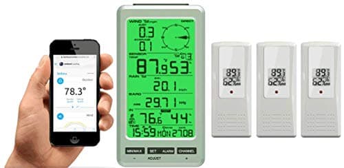 Ambient Weather WS-50-F007TH-X3 WiFi Smart Weather Station Receiver w/ 3 Outdoor Thermo-Hygrometers main view