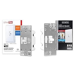 UltraPro Z-Wave in-Wall Smart Toggle Switch + Enbrighten Add-On Toggle Switch photo