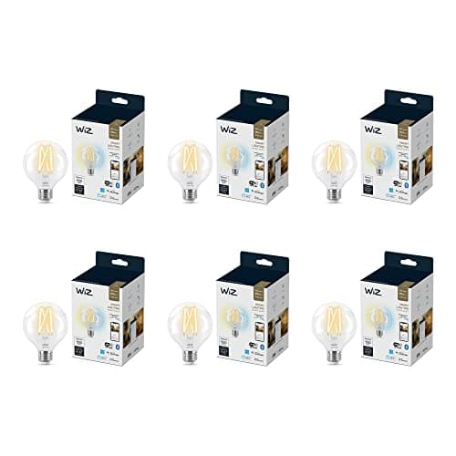 WiZ Clear 60W G25 Tunable White Filament LED Smart Bulb - Pack of 6 main view