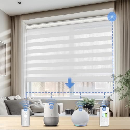 JaeJaes Motorized Zebra Blinds main view
