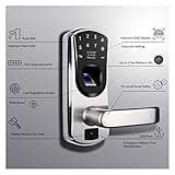 WeJupit V8 Fingerprint Keyless Entry Smart Door Lock thumbnail 2