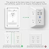 USB Wall Charger，LVETEK Surge Protector 5 Outlet Extender with 4 USB Ports thumbnail 5