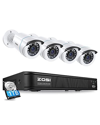 ZOSI H.265+1080p Home Security Camera System main view