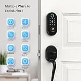 Smart Lock, SMONET Fingerprint Door Lock Smart Deadbolt Keyless Entry thumbnail 2