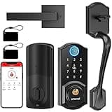 Smart Lock Front Door, SMONET Keyless Entry Door Lock with Handle thumbnail 1