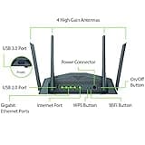 D-Link WiFi Router AC2600 EasyMesh Smart Internet Network Compatible with Alexa & Google Assistant, MU-MIMO Dual Band Gigabit Gaming Mesh (DIR-2640-US) (Renewed) thumbnail 2