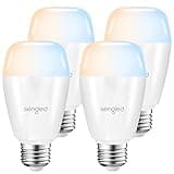 Sengled Zigbee Smart Bulbs, Tunable White 2700K~6500K, Hub Required, Dimmable via Wall Switch, Works with SmartThings and Echo Plus with Built-in Hub, Daylight A19 E26, Voice & APP Control, 4 Pack thumbnail 1