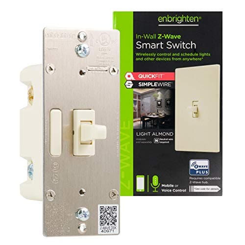 Enbrighten Almond Z-Wave Plus Smart Light Switch main view