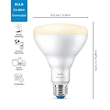 WiZ 65W BR30 Soft White LED Smart Bulb - Pack of 1 thumbnail 3