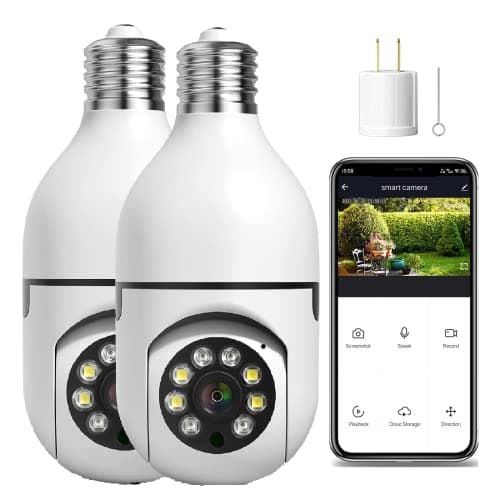 2PCS 3MP Light Bulb Security Camera main view