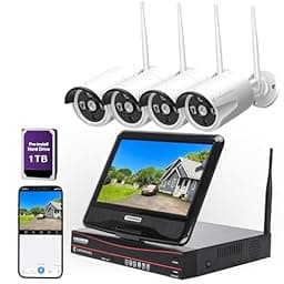 10CH Expandable All in one Wireless Security Camera System with 10.1" Monitor photo