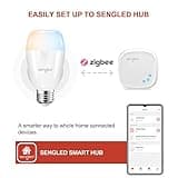 Sengled Zigbee Smart Bulbs, Tunable White 2700K~6500K, Hub Required, Dimmable via Wall Switch, Works with SmartThings and Echo Plus with Built-in Hub, Daylight A19 E26, Voice & APP Control, 2 Pack thumbnail 3