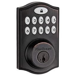 Kwikset 99140-024 SmartCode 914 Traditional Smart Lock Keypad Electronic Deadbolt Door Lock with SmartKey Security and Z-Wave Plus photo