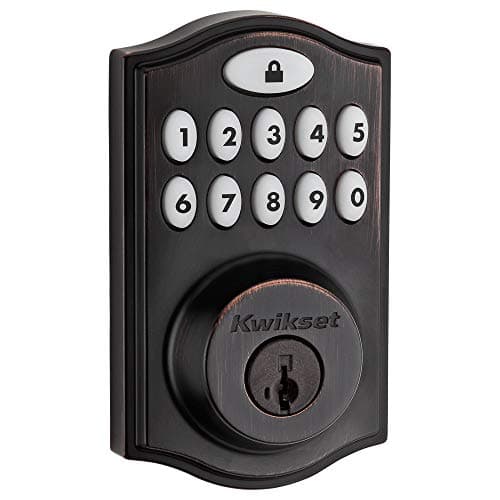 Kwikset 99140-024 SmartCode 914 Traditional Smart Lock Keypad Electronic Deadbolt Door Lock with SmartKey Security and Z-Wave Plus main view