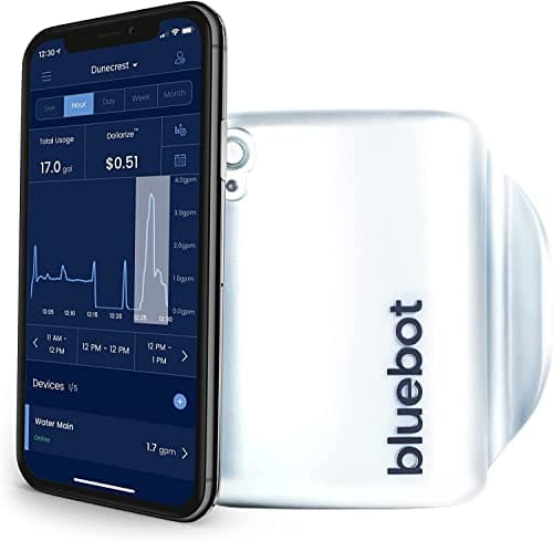 bluebot Universal Smart Home Water Flow Meter main view