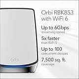 NETGEAR Orbi Whole Home Tri-band Mesh Wi-Fi 6 System (RBK853) thumbnail 3