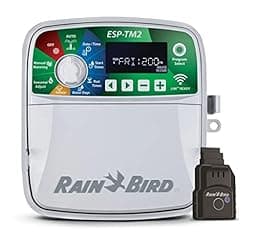 Rain-Bird ESP-TM2 Indoor Outdoor Irrigation WiFi Zone Controller Timer Box and Link Lnk WiFi Mobile Wireless Smartphone Upgrade Module Sprinkler System (6 Zone) photo