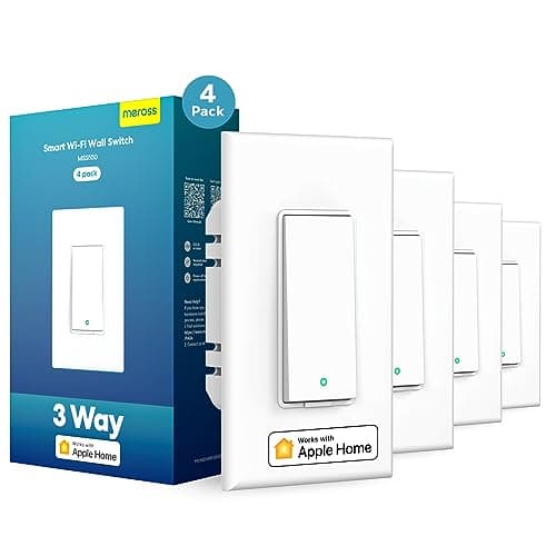 meross 4 Pack 3 Way Smart Switch main view