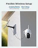 REOLINK Security Camera Wireless Outdoor, Pan Tilt Solar Powered with 2K Night Vision, 2.4/5 GHz Wi-Fi, 2-Way Talk, Works with Alexa/Google Assistant for Home Surveillance, Argus PT + Solar Panel thumbnail 5