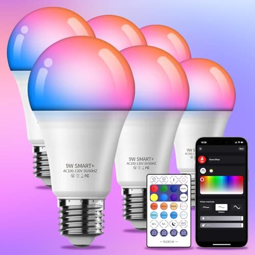 Smart Light Bulbs 6Pack with Remote main view