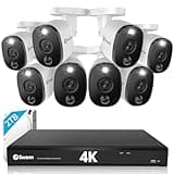 Swann Home DVR Security Camera System with 2TB HDD, 16 Channel 8 Camera, 4K Ultra HD Video, Indoor or Outdoor Wired Surveillance CCTV, Color Night Vision, Heat Motion Detection, LED Lights, 1655808 thumbnail 1