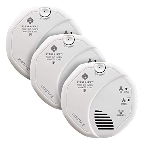 First Alert Battery Powered Wireless Interconnected Photoelectric Smoke and Carbon Monoxide Combo Alarm with Voice and Location main view