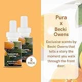 Pura and Becki Owens - Fragrance for Smart Home Air Diffusers - Room Freshener - Aromatherapy Scents for Bedrooms & Living Rooms - Odor Eliminator - 2 Pack - Tangerine Dream thumbnail 2