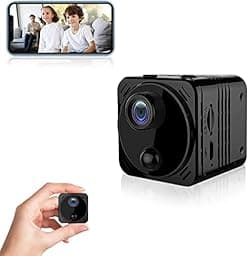 4K HD Spy Camera Wireless Hidden Camera WiFi Long Battery Life Mini Real-time Remote View Mini Convert Camera with Phone APP Night Vision Motion Sensor Security Surveillance Cam for Car photo