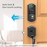 Smart Lock Front Door, SMONET Keyless Entry Door Lock with Handle thumbnail 3